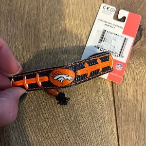 NWT Denver Broncos football bracelet